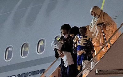 Afghan refugees arriving UK
