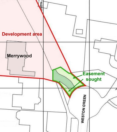 Commons easement map