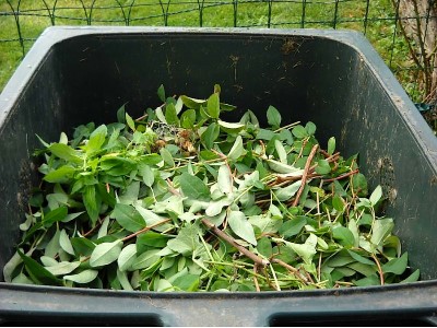 Garden rubbish bin