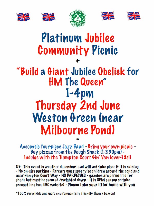 Jubilee Community Picnic, Thu 2 June
