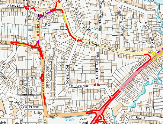 Parking restrictions map