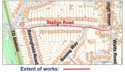 Roadworks Station Road