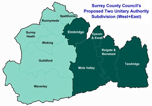 Local Gov't Reorganisation for Surrey