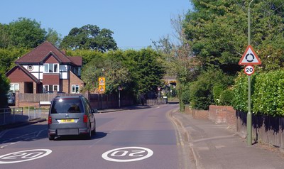 TD Station Road - 20mph roundels added