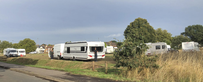 Travellers incursion Ditton Common2LR