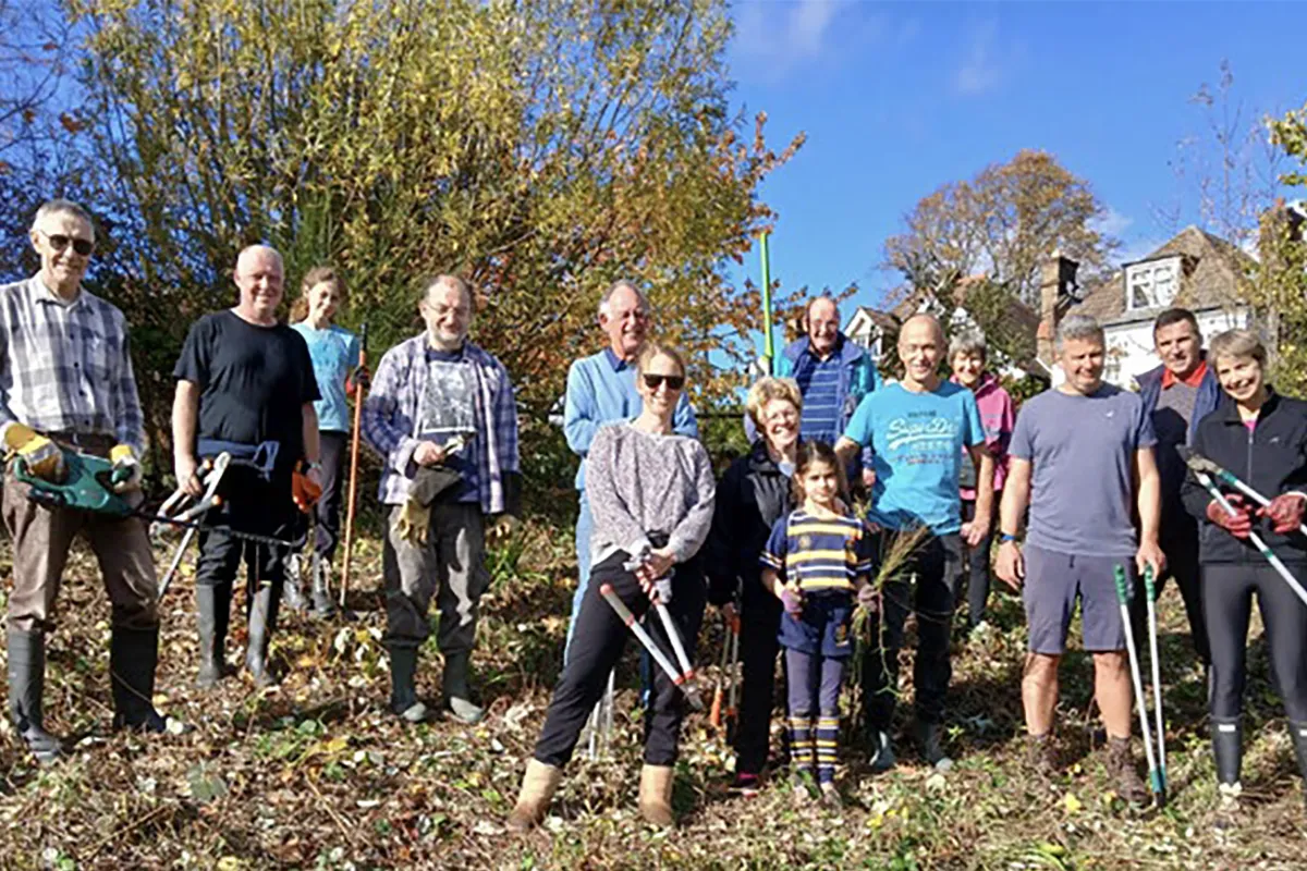 Milbourne Pond's annual plant cutback